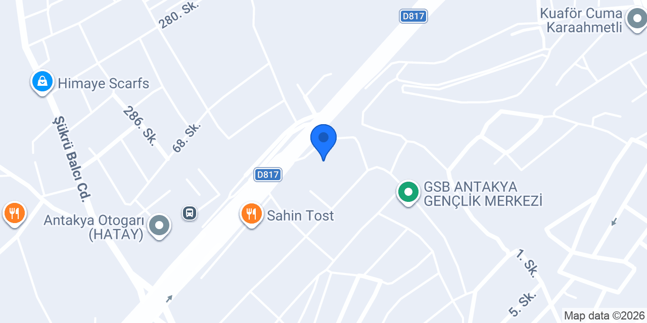 Antakya Algoritma Kurs Merkezi konumu