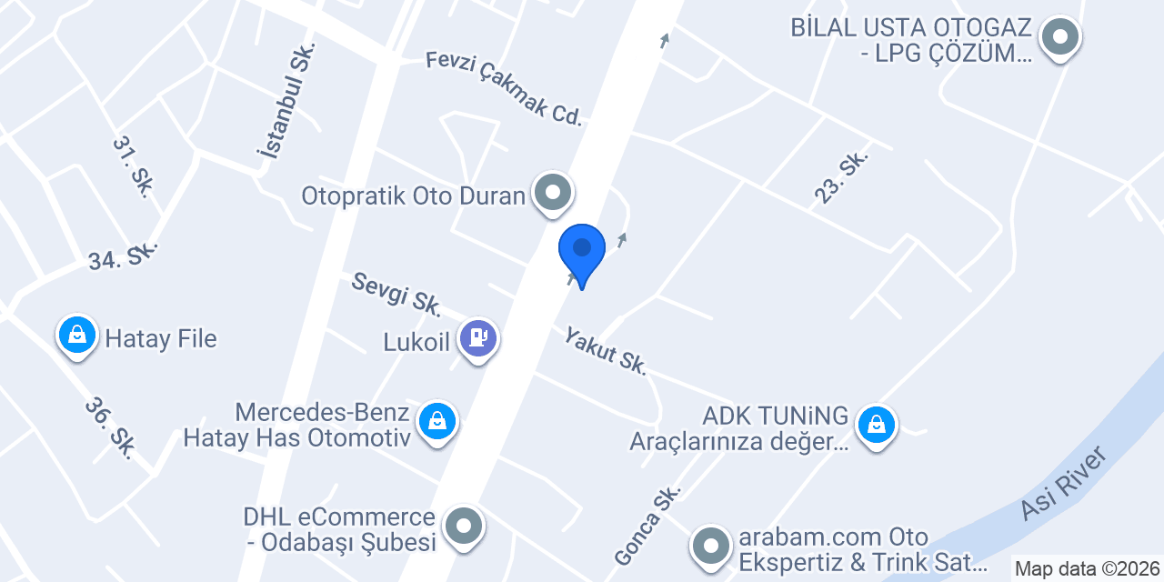 Yapı Kredi Bankası - Antakya Prefabrik Şubesi konumu