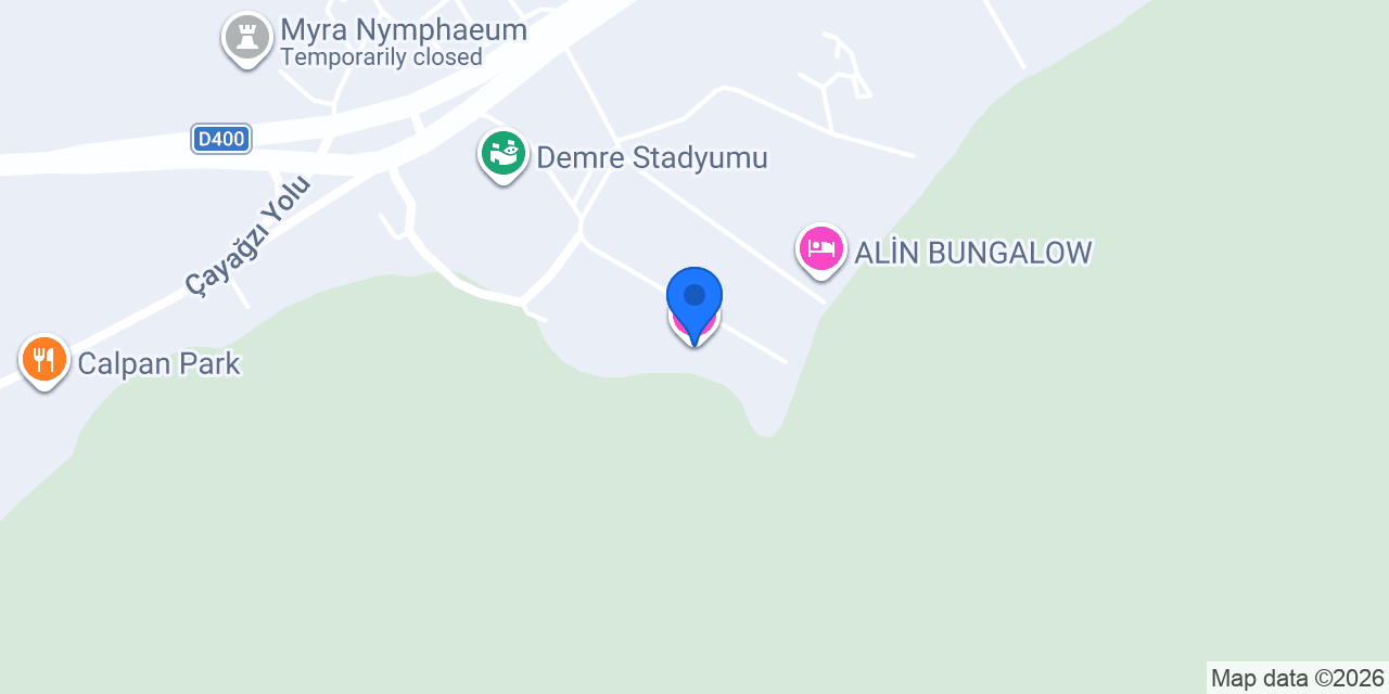 Riviera Bungalow Evleri Demre konumu