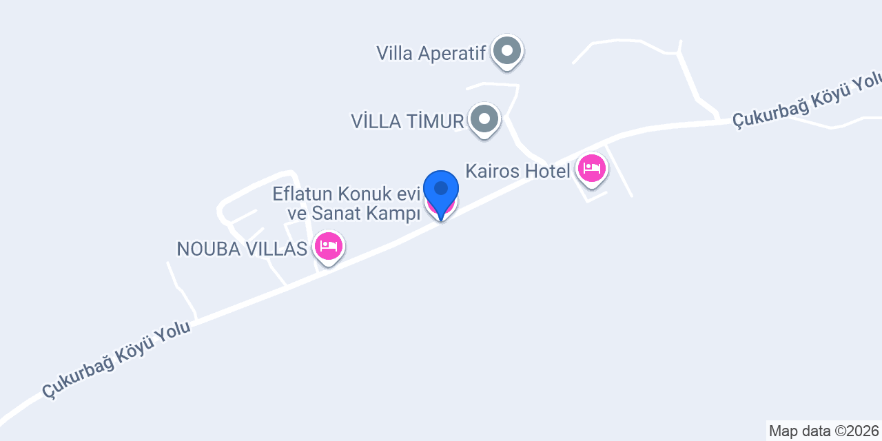 Eflatun Konuk evi ve Sanat Kampı konumu