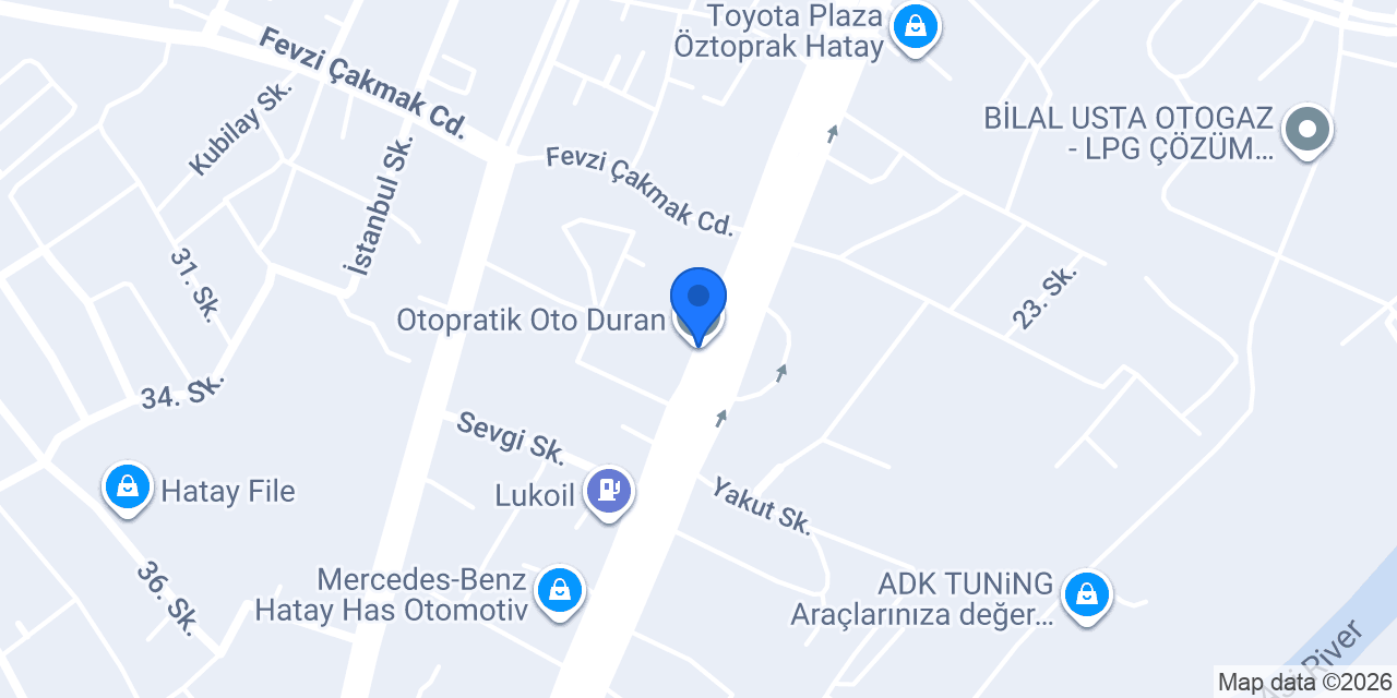 Otopratik Oto Duran konumu