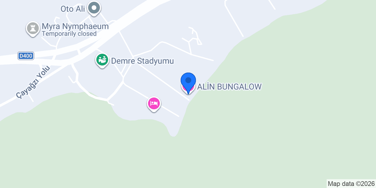 ALİN BUNGALOW konumu