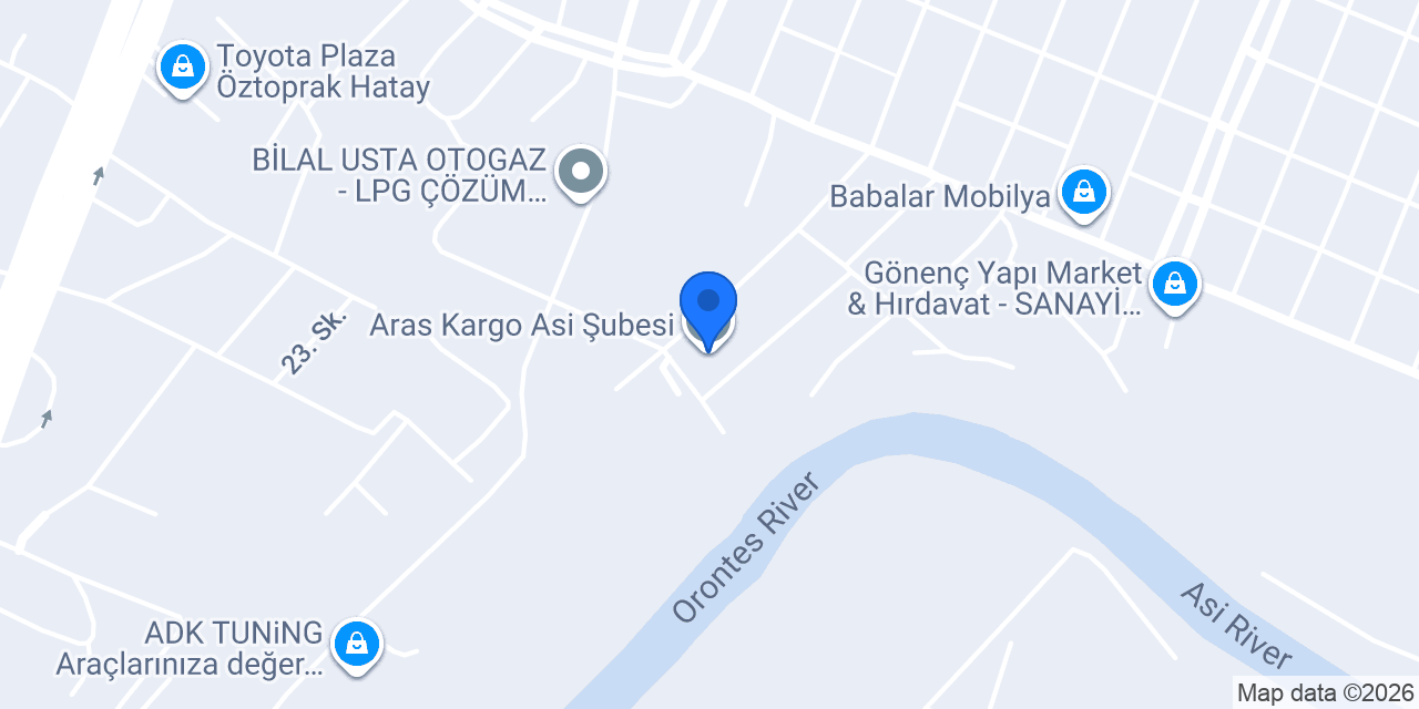 Aras Kargo Asi Şubesi konumu