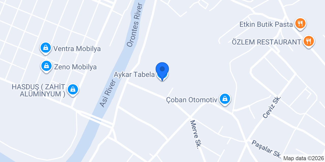 Aykar Tabela konumu