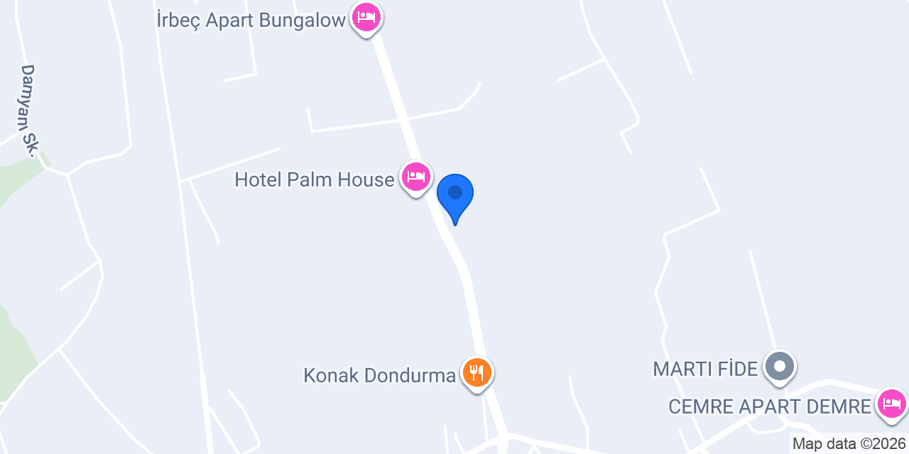 Demre Aile Bungalov Evleri konumu