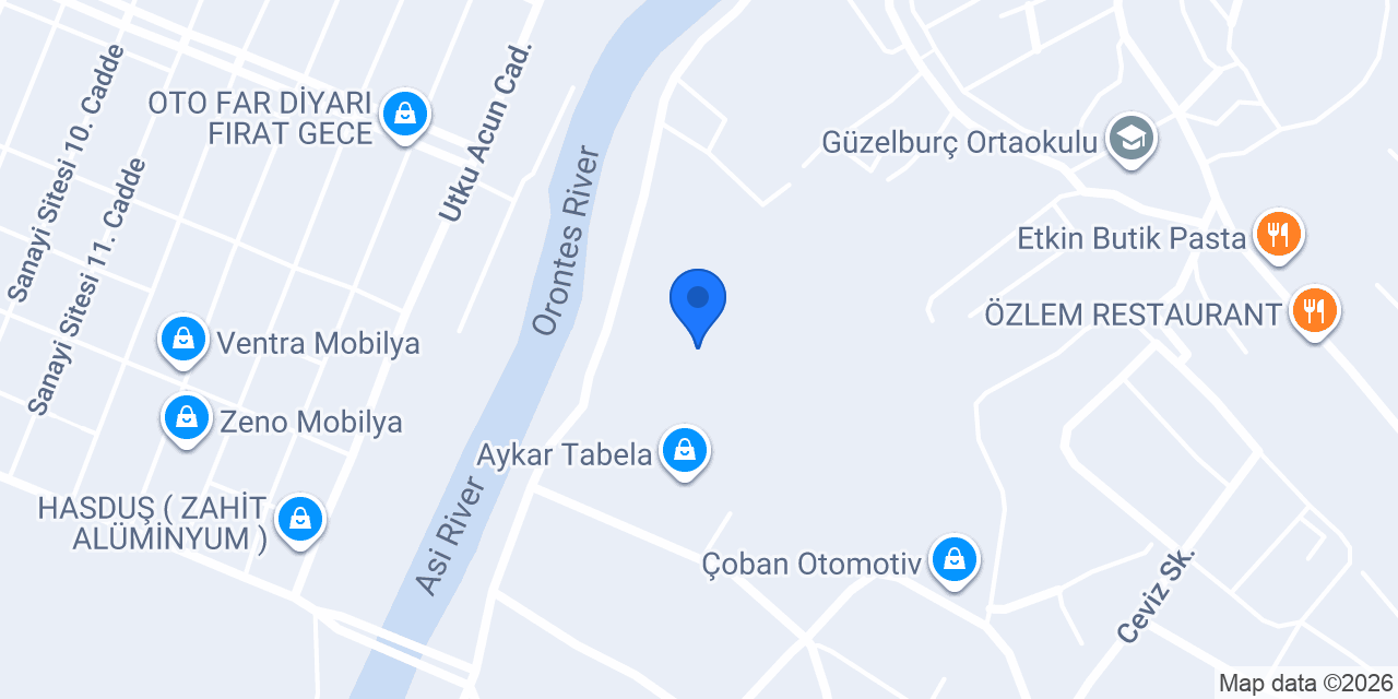 MB Dekor ve Cam Sanayi konumu