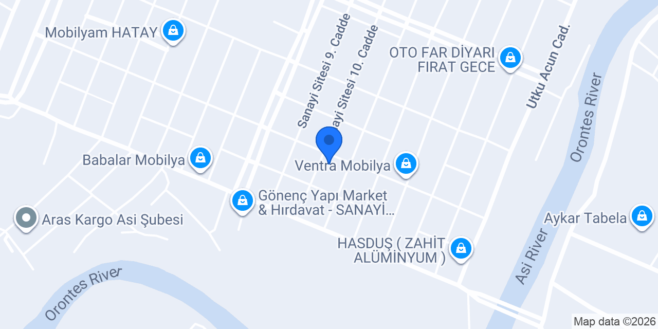 Kuruluş boya ve mobilya atölyesi konumu