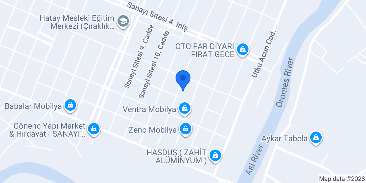 HATAY KELEŞ MOBİLYA konumu