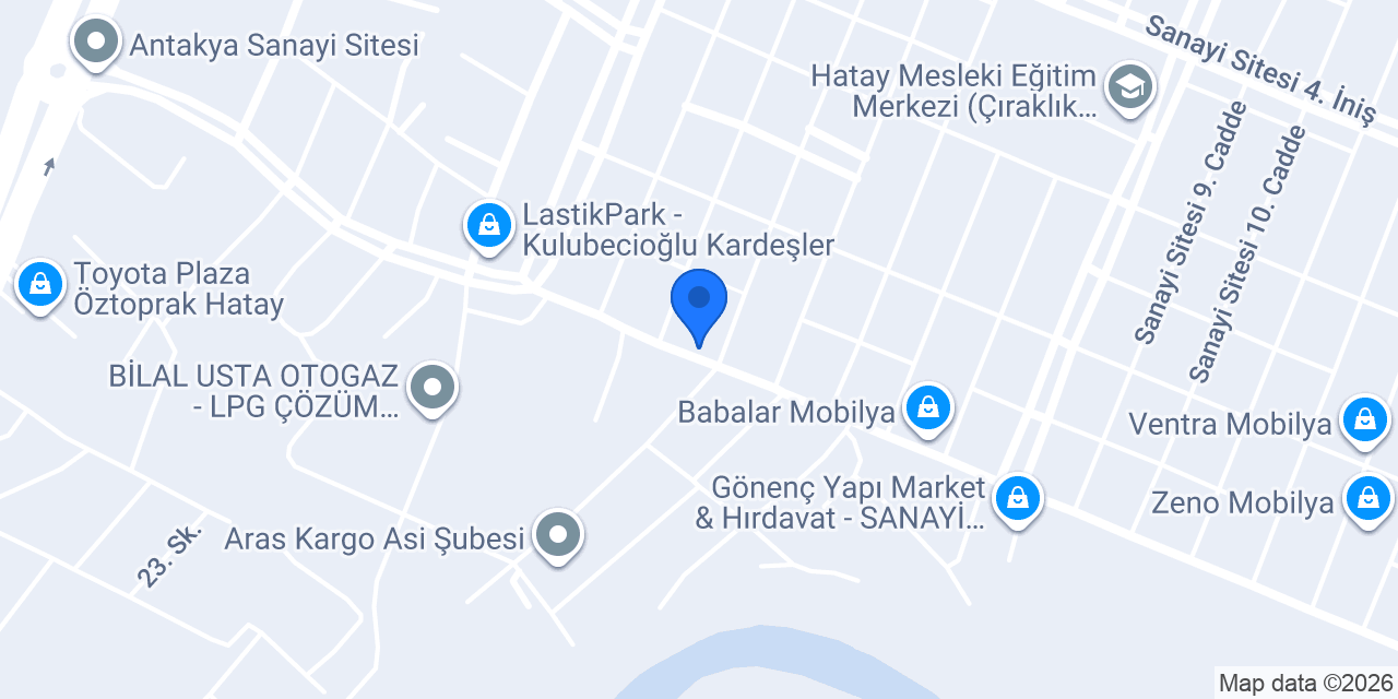 VERA MOBİLYA AKSESUAR HATAY konumu