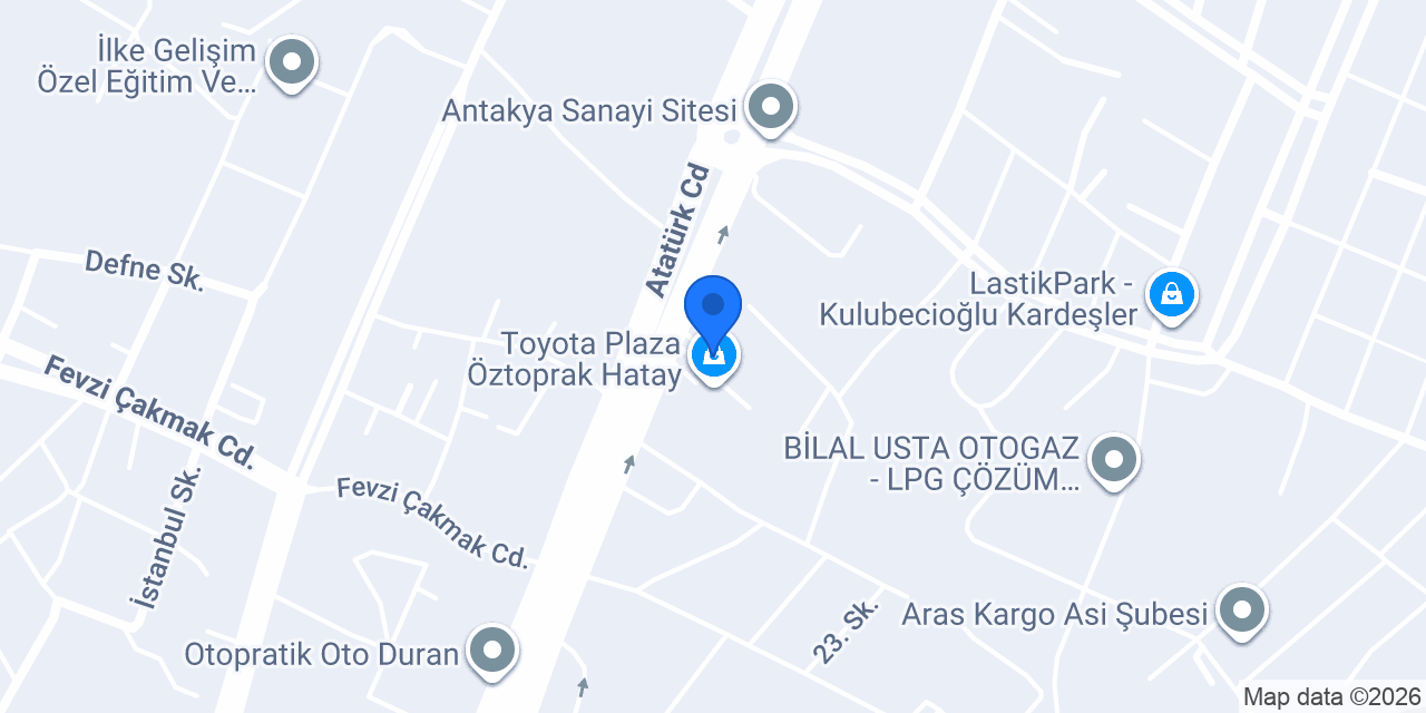 Öztopraklar Otomotiv konumu