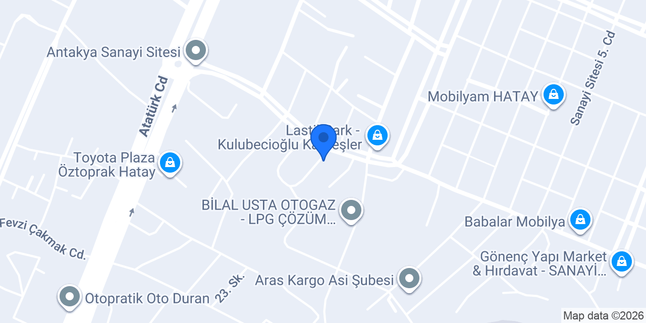 Lastik garajı konumu