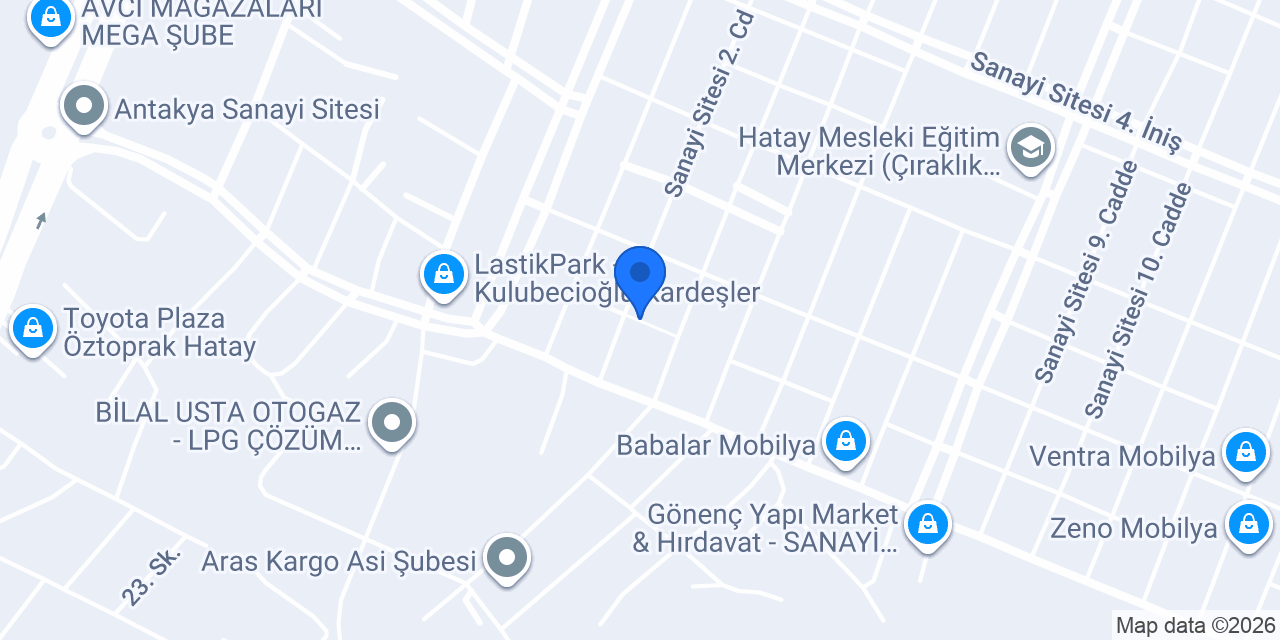 Hatay Mobilya Aksesuarları ELÇİ YAPI konumu