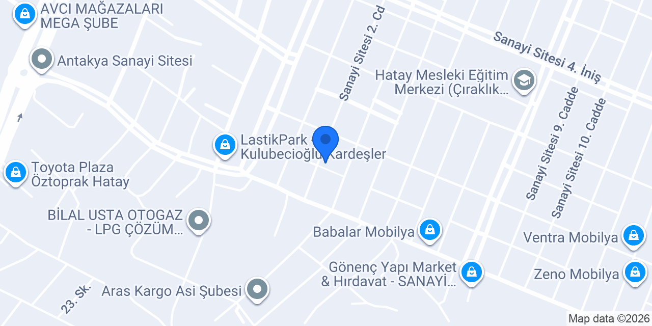YİĞİTLER CAM konumu
