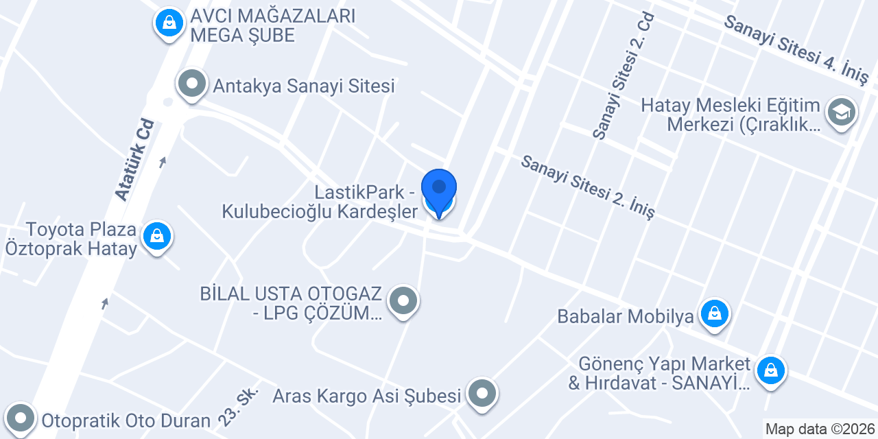 LastikPark - Kulubecioğlu Kardeşler konumu