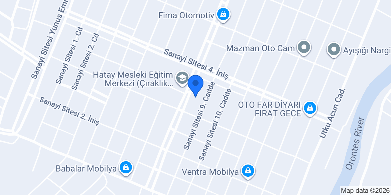 Öz Hatay Mobilya konumu