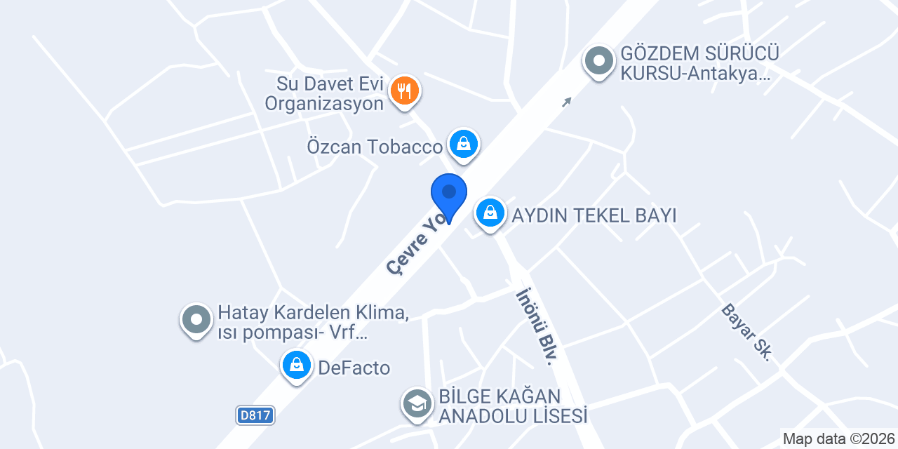 Öz Tiryakiler Bayii Kromşef Endüstriyel Mutfak konumu
