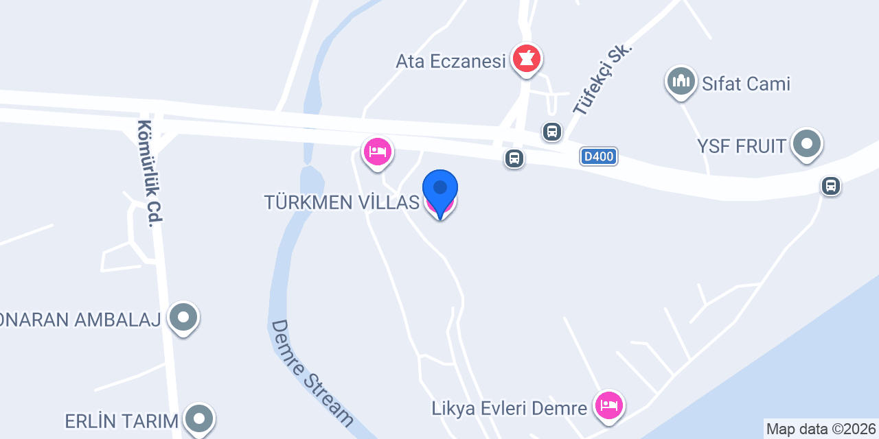 TÜRKMEN VİLLAS konumu