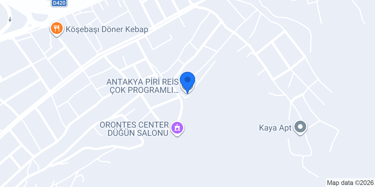 ANTAKYA PİRİ REİS ÇOK PROGRAMLI ANADOLU LİSESİ konumu