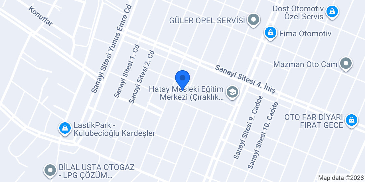 Hatay Arte MOBİLYA konumu
