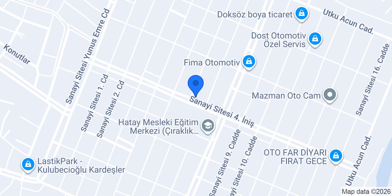 DAS OTOMOTIV YEDEK PARÇA konumu