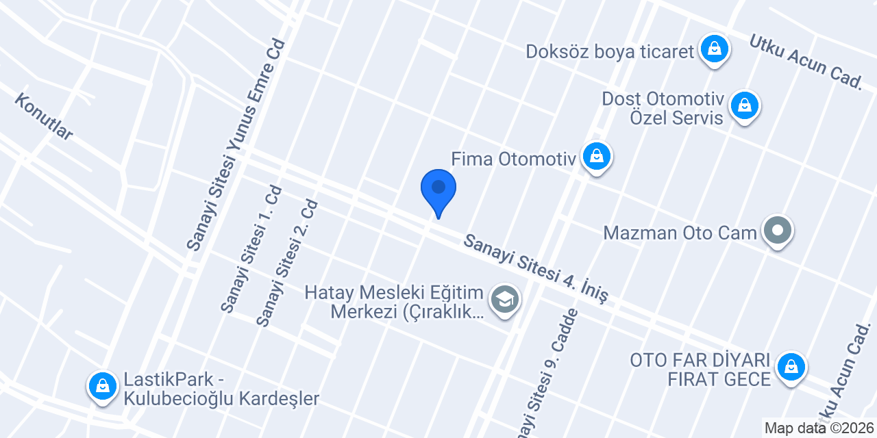 May Oto Yedek Parça konumu