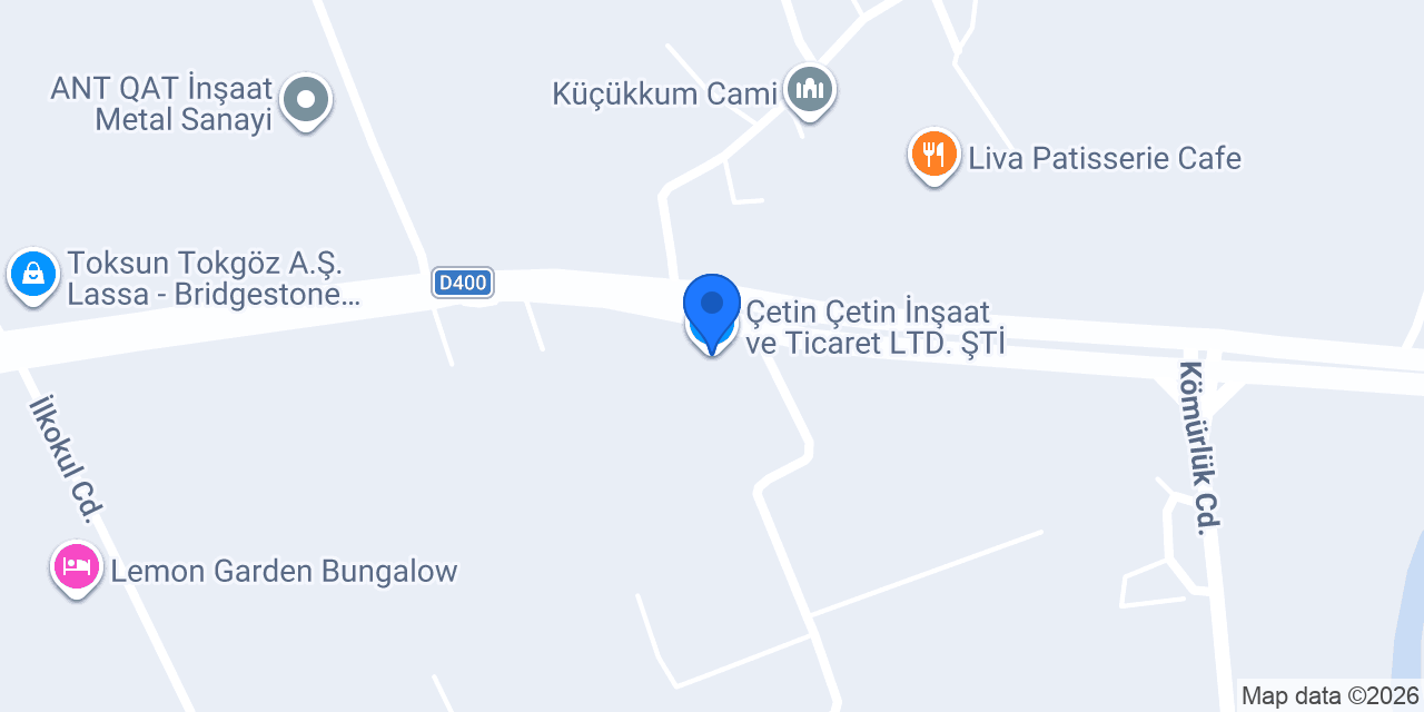 Çetin Çetin İnşaat ve Ticaret LTD. ŞTİ. konumu