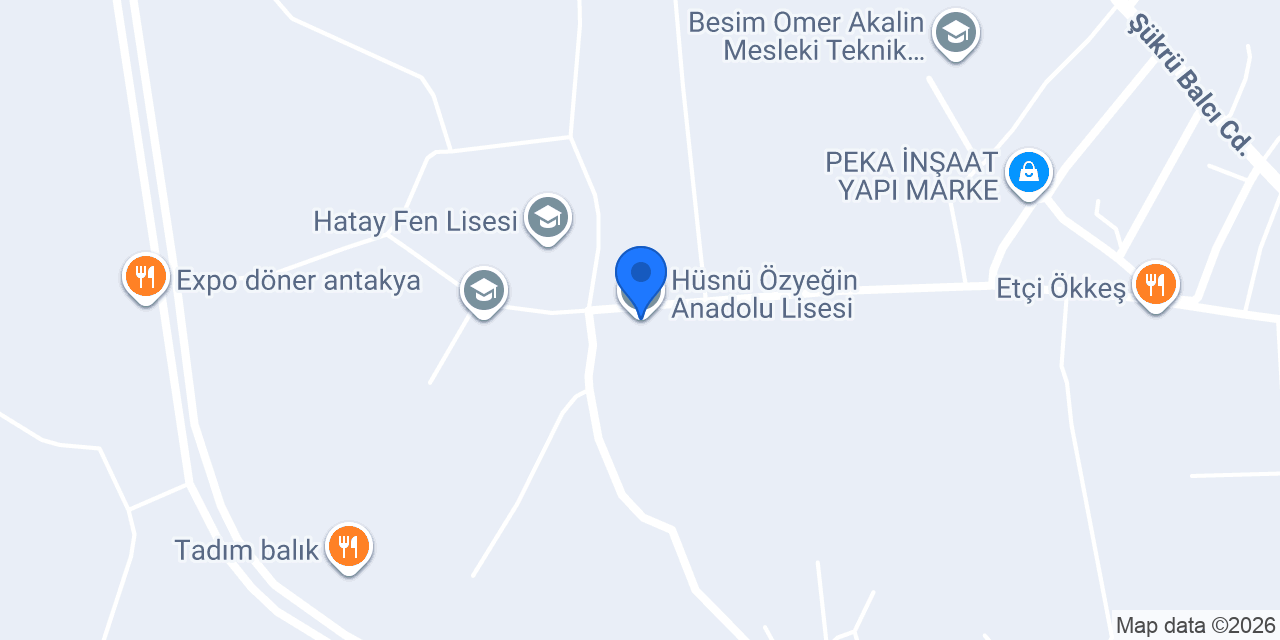 Hüsnü Özyeğin Anadolu Lisesi konumu