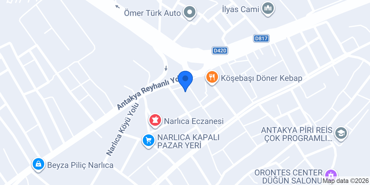 Antakya Oto Lastik Eren konumu