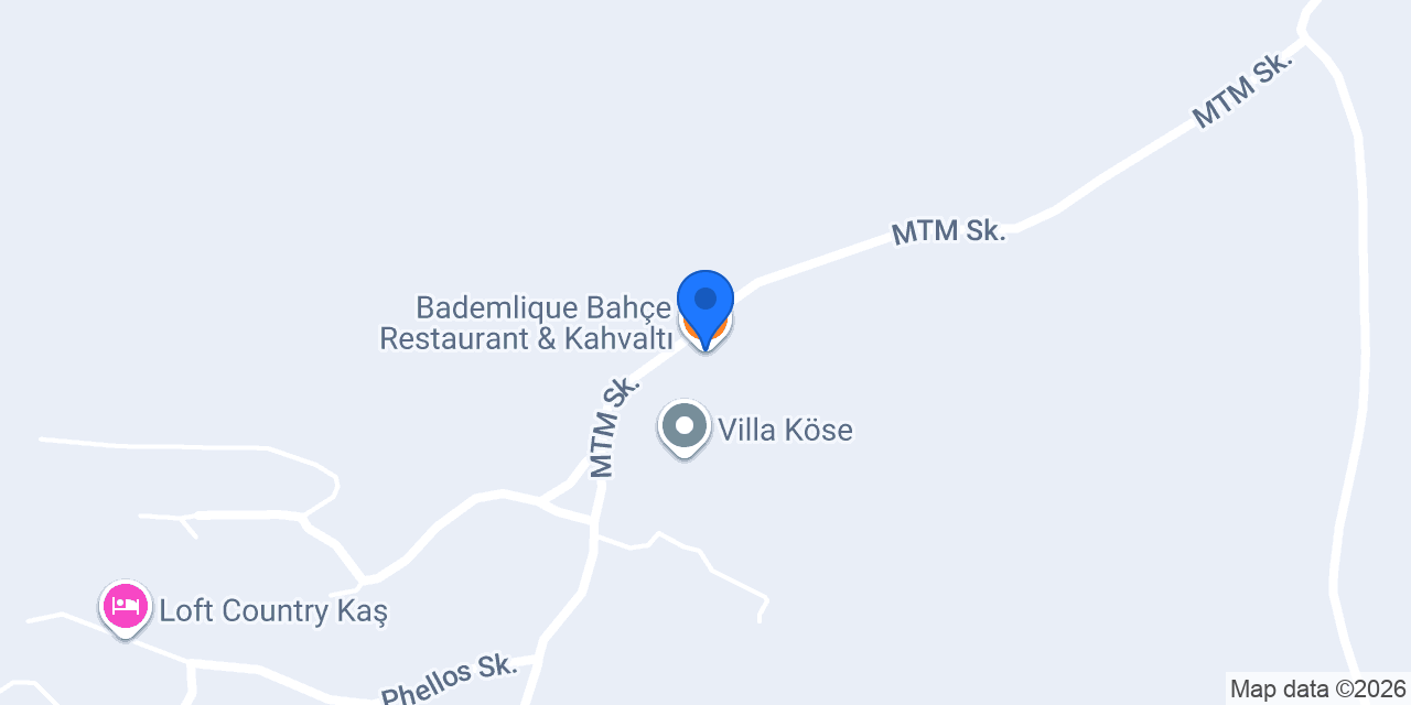 Bademlique Bahçe Restaurant & Kahvaltı konumu