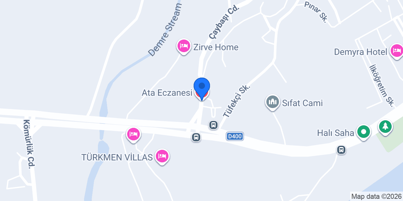 Ata Eczanesi konumu