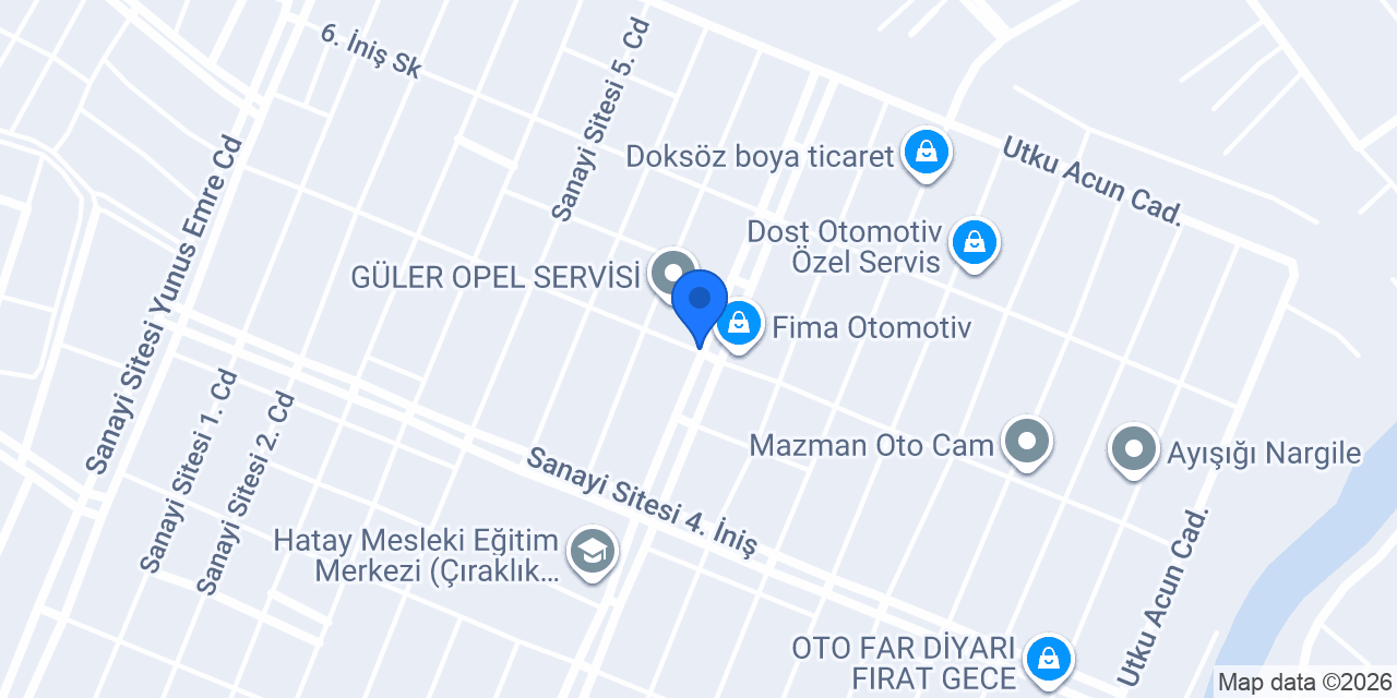 ESER OTO KURTARMA HATAY konumu