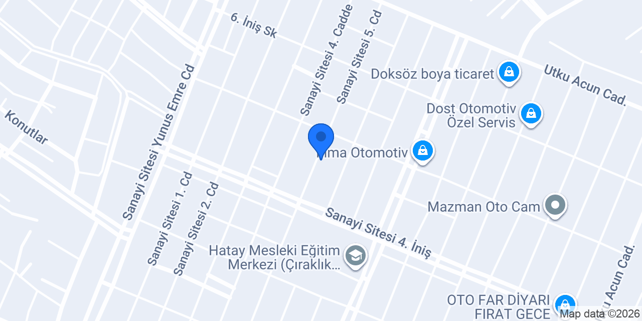 EKS OTOMOTİV konumu