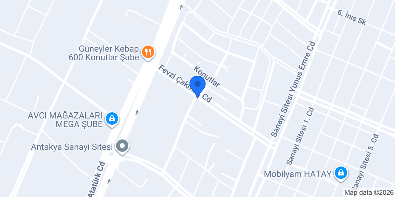 HATAY ANTAKYA ATİLAY OTO KURTARMA konumu