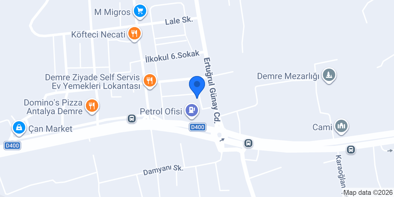 Demre Asilay Vip Transfer konumu