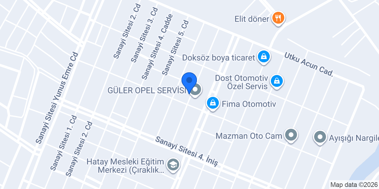 Güzeller Makina konumu