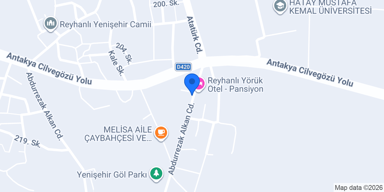 Helvacı Ali Reyhanlı konumu