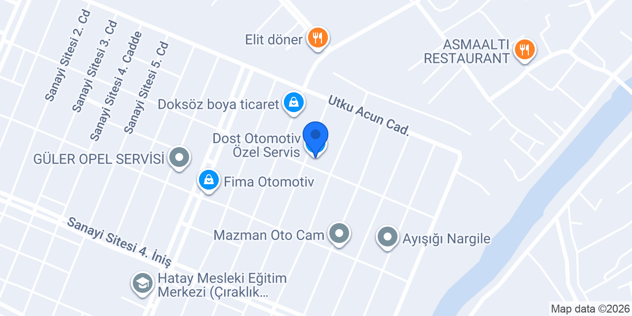 Dost Otomotiv Özel Servis konumu