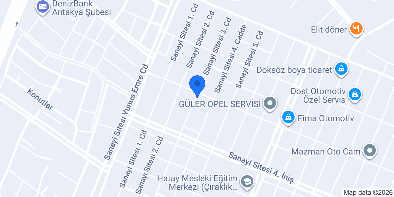 VURAL OTO AKSESUAR konumu