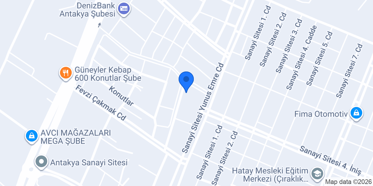 Çemtaş Oto Elektrik konumu