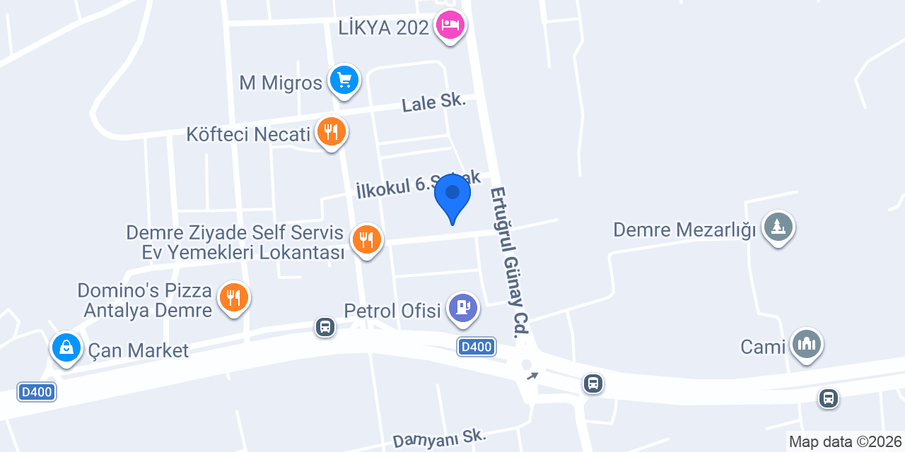 Grand mobilya demre konumu