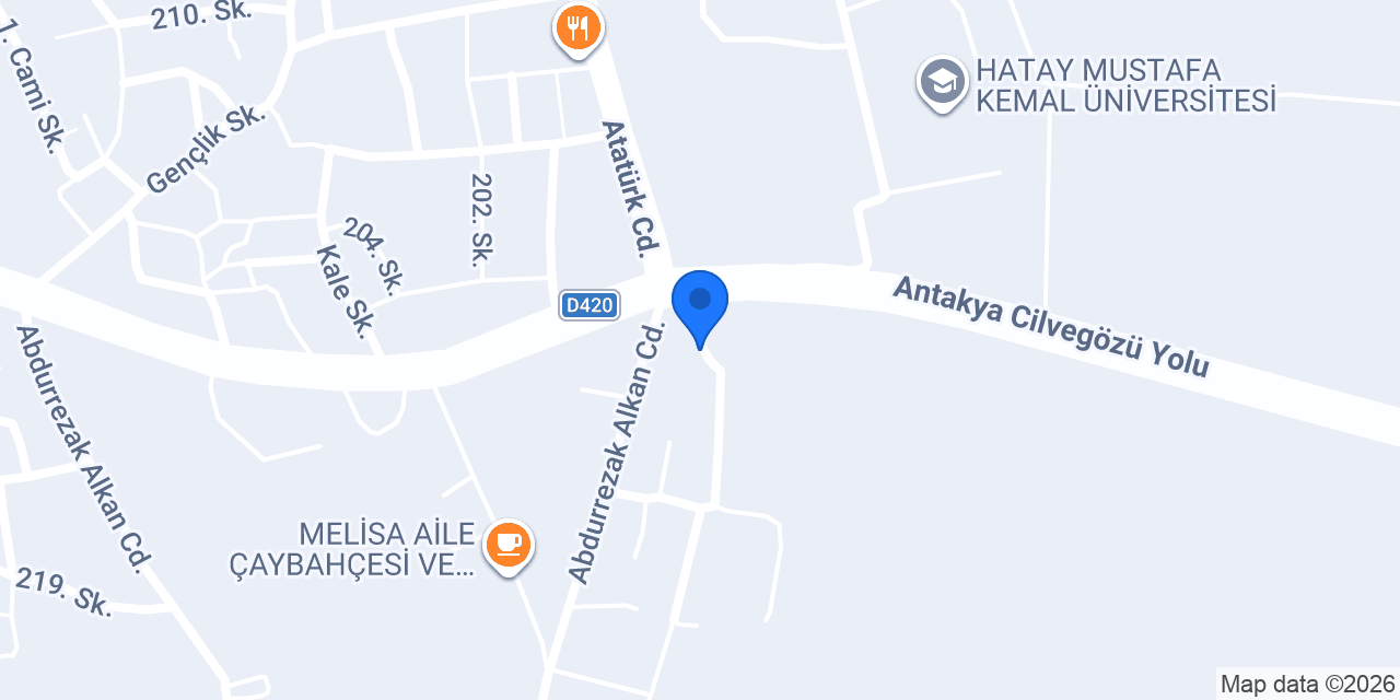 Reyhanlı Tuğra Otel konumu