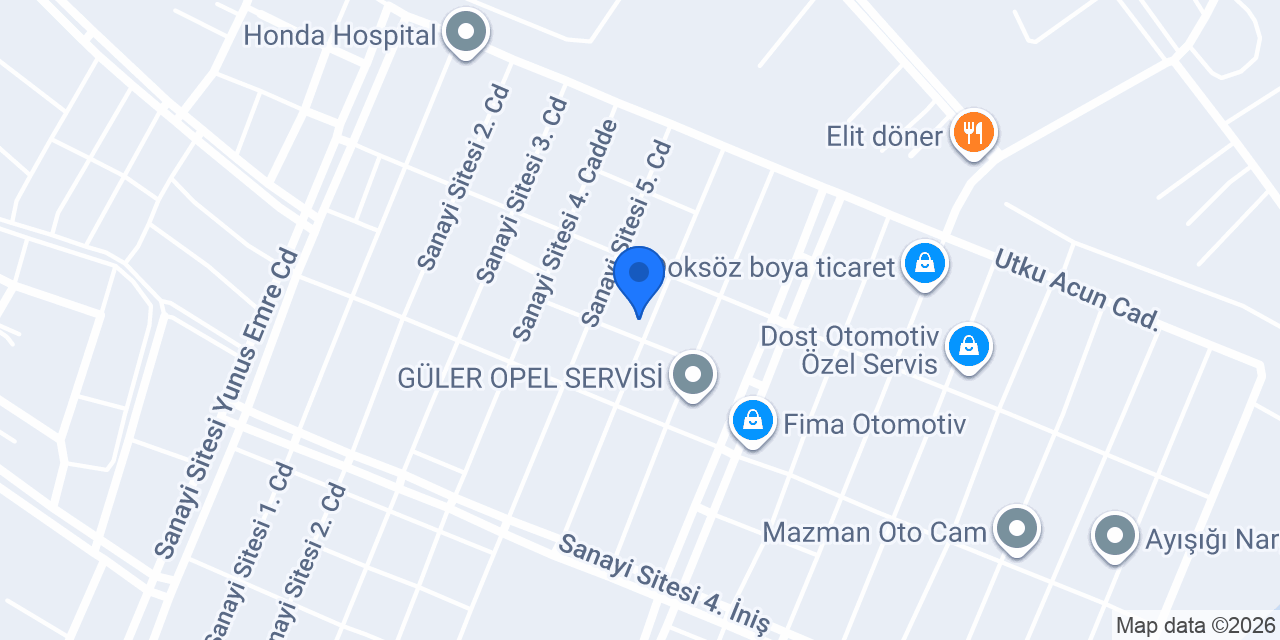 Defne Oto Kaporta&Boya konumu