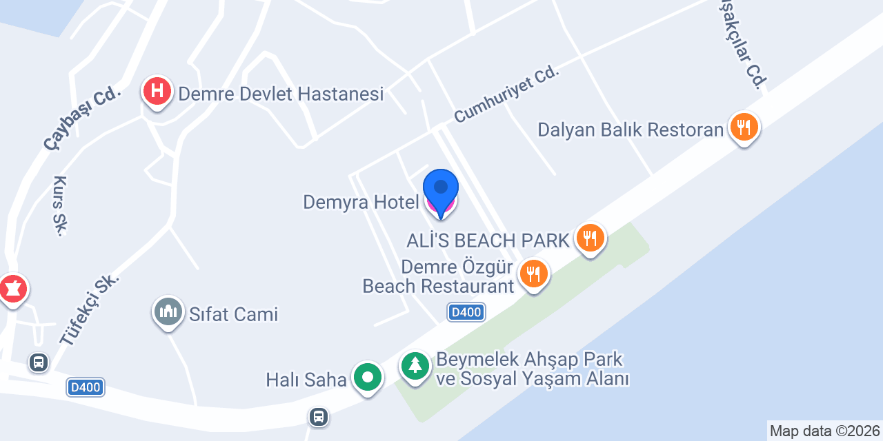 Demyra Hotel konumu