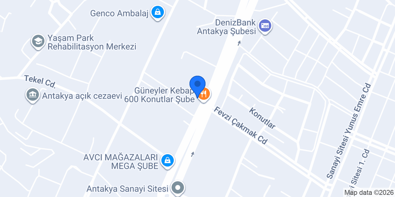 İnançlar İnşaat ve Yapı Malzemeleri A.Ş. konumu