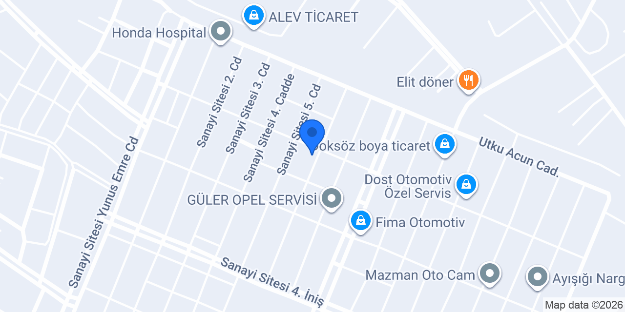 AK METAL Sac Kesim Ve Büküm konumu