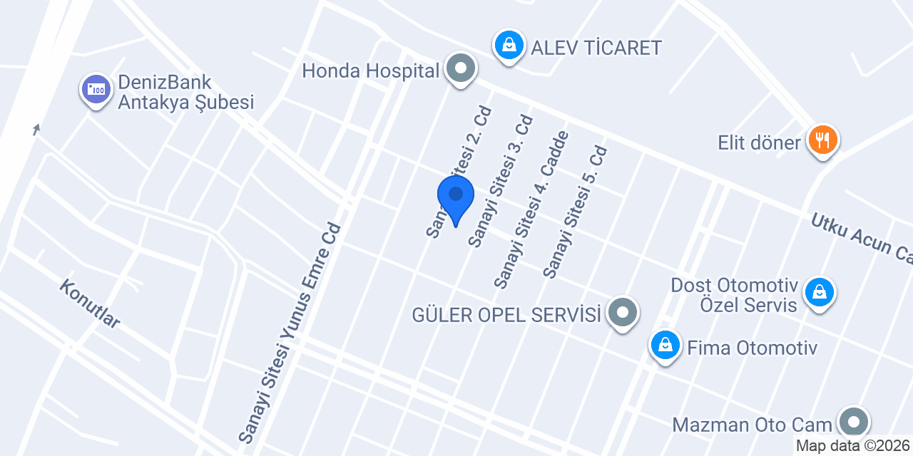 ÖNCÜ Oto Yedek Parça ve Servis konumu
