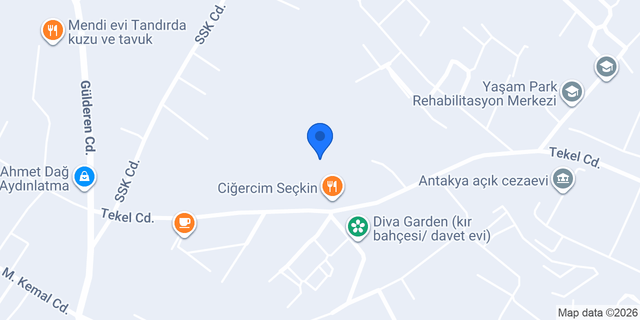 Antakya SEFA VİNÇ konumu
