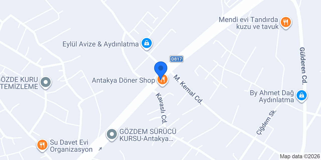 Waffle's Antakya Antakya Waffle konumu