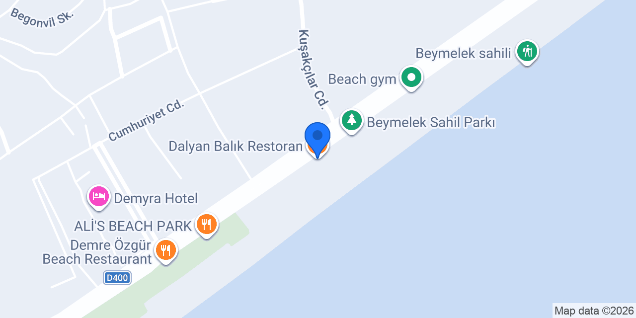 Dalyan Balık Restoran konumu