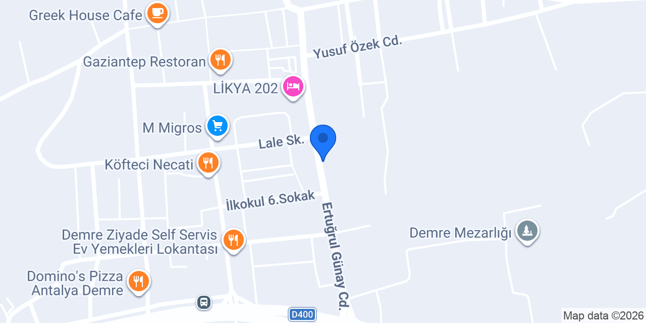 NOEL rent a car Demre konumu
